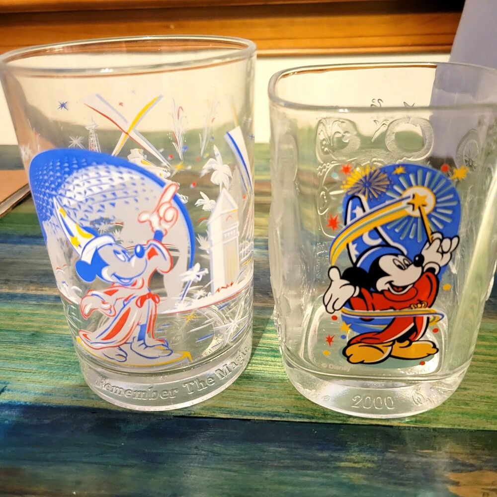 Mickey Mouse Glasses (2) Excellent Pre-owned Condition
